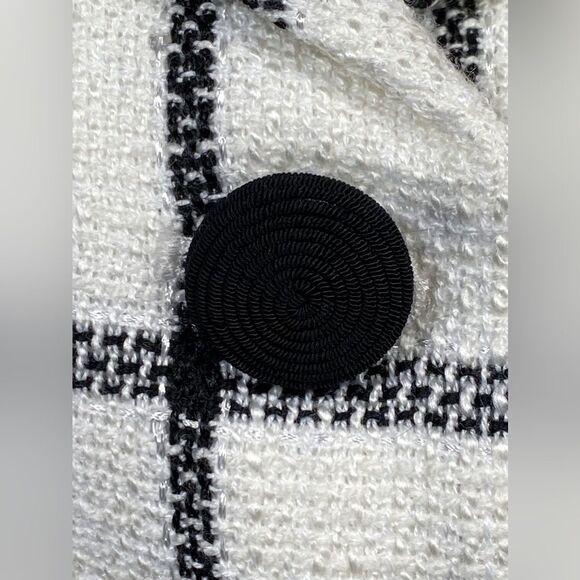 Self-Portrait Checkered Belted Minidress size 6 - Picture 7 of 13